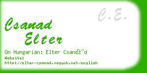 csanad elter business card